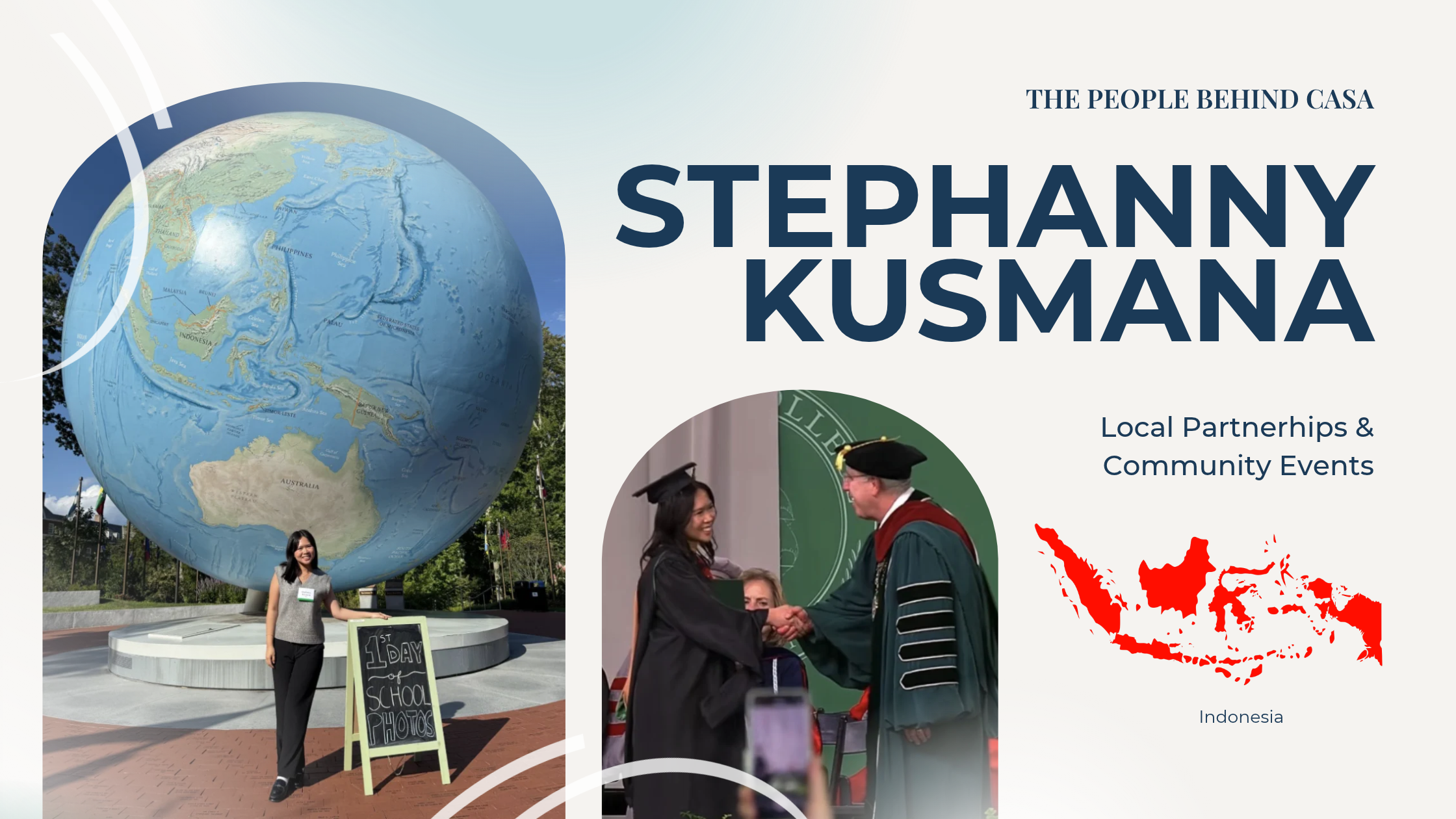 Stephanny of CASA’s vendor relations team, featured in The People Behind CASA series sharing her journey from Indonesia to building a life and community in Boston.